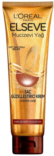 Loreal Elseve Mucizevi Yağ Saç Güzelleştirici Krem Kuru ve Sert Saç 150 ml Saç Kremi