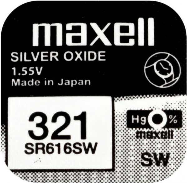Maxell 321 SR616SW Düğme Pil