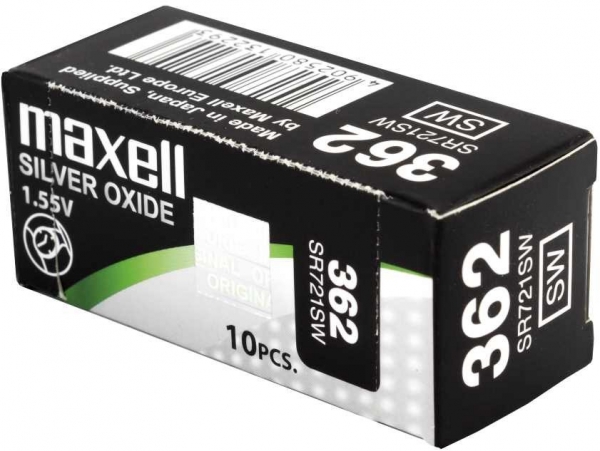 Maxell 362 SR721SW 10'lu Düğme Pil
