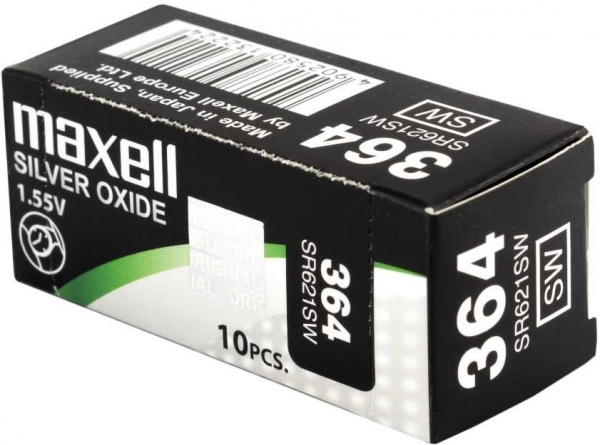 Maxell 364 SR621SW 10'lu Düğme Pil