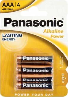 Panasonic Alkaline Power AAA 4'lü İnce Kalem Pil