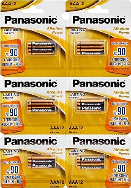 Panasonic Alkaline Power AAA 12'li İnce Kalem Pil