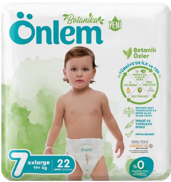 Önlem Botanika 7 Numara 22 Adet Bebek Bezi