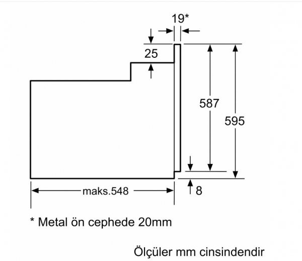Bosch HBF514BS1T Ankastre Fırın