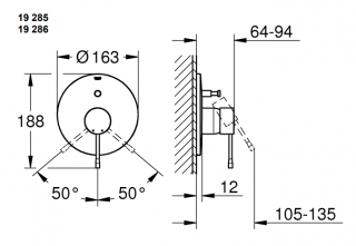 Grohe Essence 19285DA1 Duş Bataryası