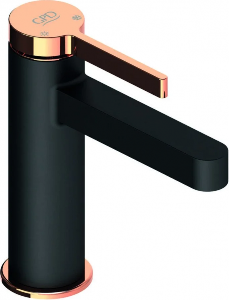GPD Gildo MLB165-S-R Lavabo Bataryası (Siyah / Rose Gold)