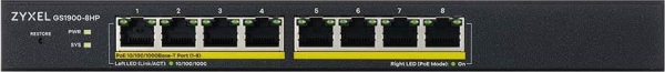 Zyxel GS1900-8HP Yönetilebilir Switch