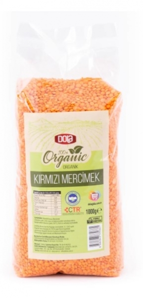 Dola Organik Kırmızı Mercimek 1 kg