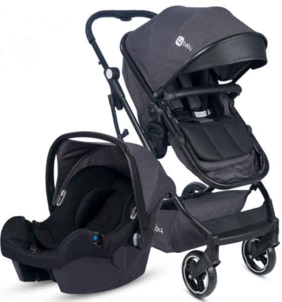 4 Baby Smart Plus Siyah Şase AB911 Travel Sistem Bebek Arabası
