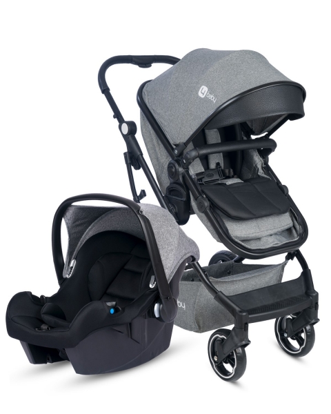 4 Baby Smart Plus Siyah Şase AB911 Travel Sistem Bebek Arabası