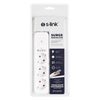 S-link SPG301S Akım Korumalı Priz
