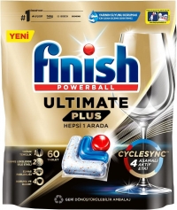 Finish Ultimate Plus Hepsi 1 Arada Tablet Bulaşık Makinesi Deterjanı 60 Adet resim