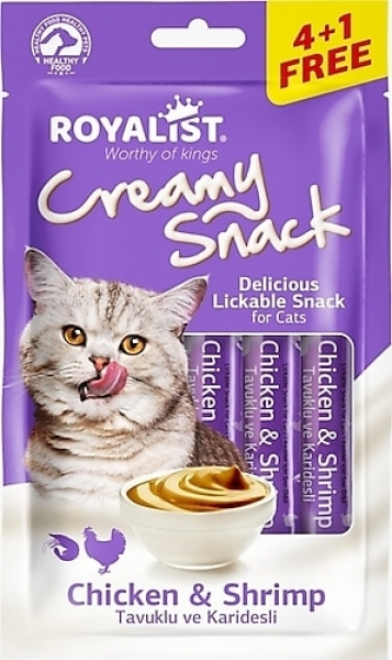 Royalist Creamy Snack Tavuk Karides 15 gr Kedi Maması