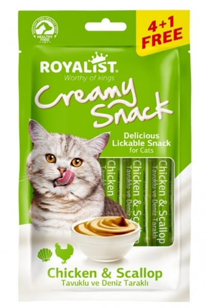 Royalist Creamy Snack Deniz Taraklı ve Tavuklu 15 gr Kedi Maması