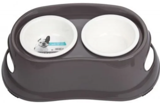 M-Pets Standlı Melamin Mama ve Su Kabı