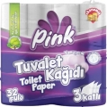 Pink 3 Katlı Tuvalet Kağıdı 32 Rulo resim