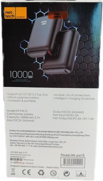 Nettech NT-PW13 Mini 10000 mAh Powerbank