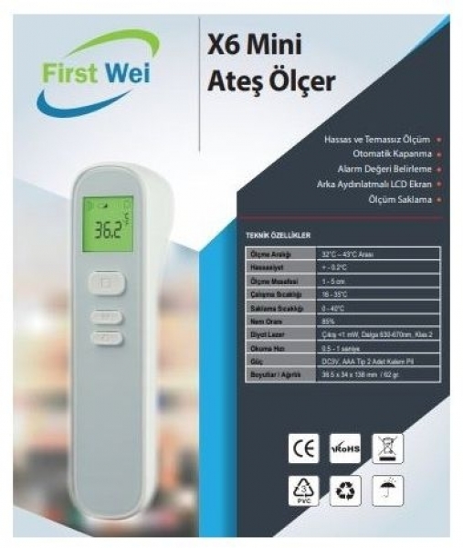 Firstwei X6 Mini Tabanca Ateş Ölçer