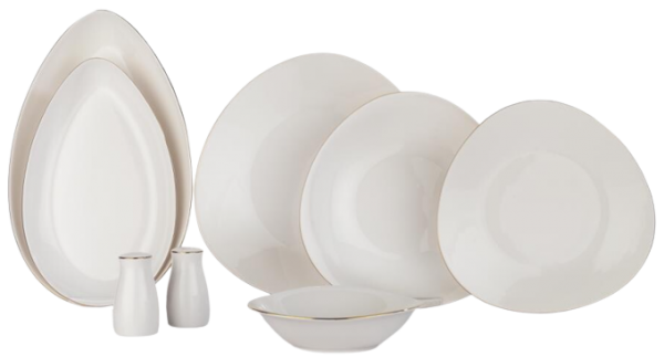 Schafer Dina ALT01 56 Parça Yemek Takımı (Altın)