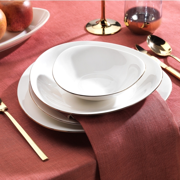 Schafer Dina ALT01 56 Parça Yemek Takımı (Altın)