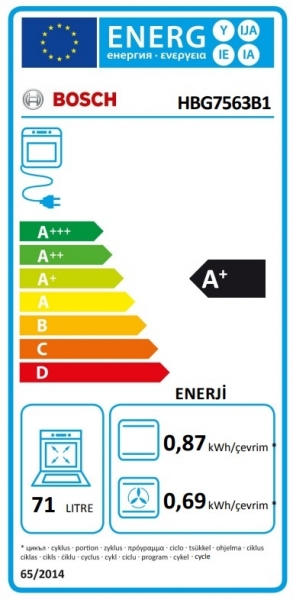 Bosch HBG7563B1 Ankastre Fırın