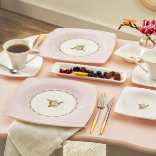 Karaca Fine Pearl Ayra 26 Parça Kahvaltı Takımı