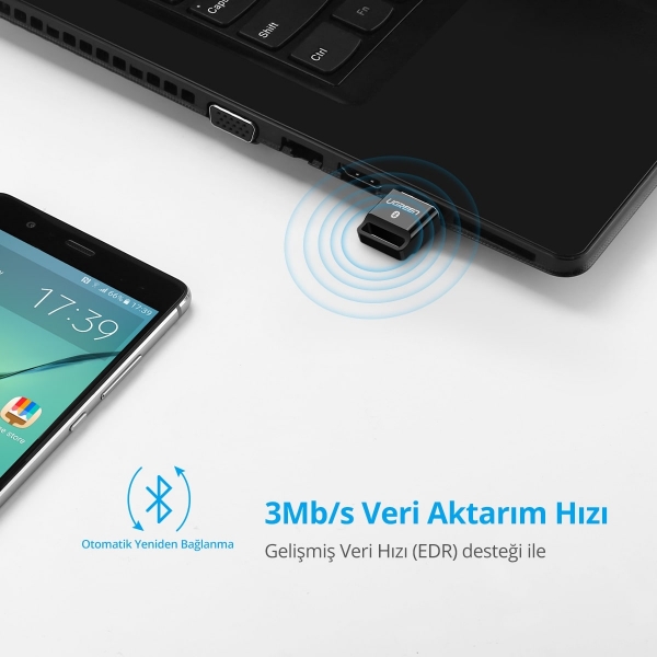 Ugreen USB Bluetooth 4.0 Bluetooth Adaptör
