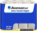 Avansas Soft Extra Tuvalet Kağıdı 24 Rulo resim