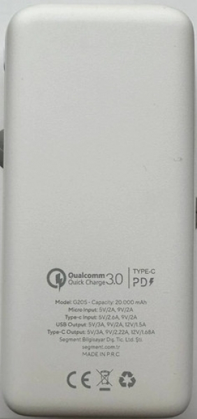 S-link G205 20000 mAh Powerbank