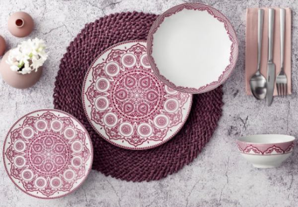 Güral Porselen Camelia 5510 18 Parça Yemek Takımı