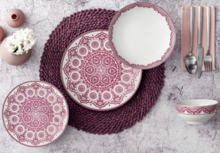 Güral Porselen Camelia 5510 18 Parça Yemek Takımı