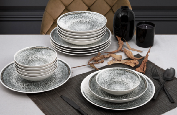 Güral Porselen Camelia 15357 18 Parça Yemek Takımı