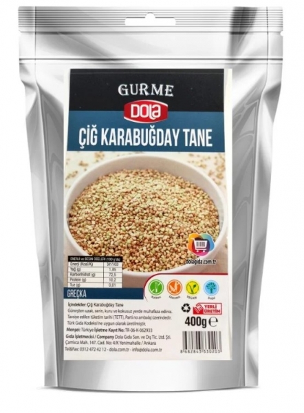 Dola Glutensiz Çiğ Karabuğday Greçka 400 gr
