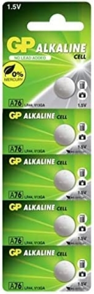GP A76 LR44 5'li Düğme Pil