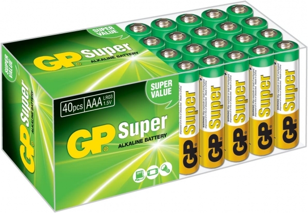 GP Super AAA 40'lı İnce Kalem Pil