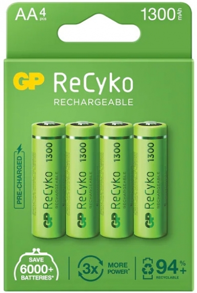 GP ReCyko AA 1300 mAh 4'lü Kalem Pil