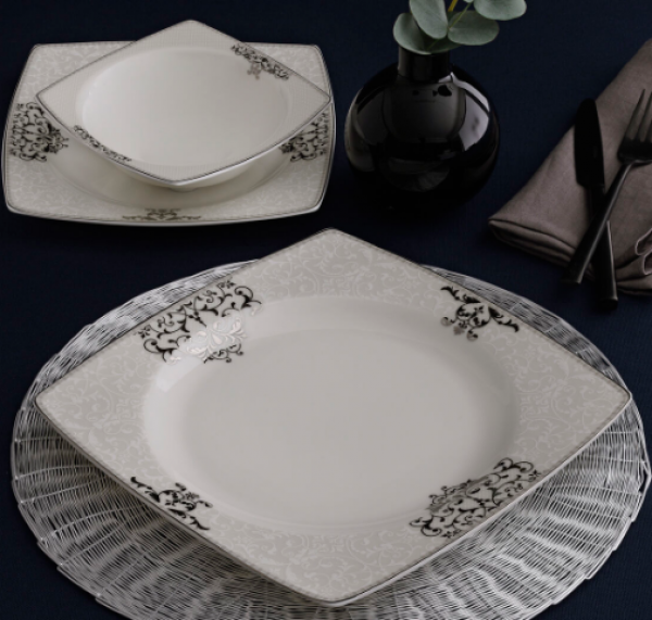 Güral Porselen Caroline 56861 85 Parça Yemek Takımı