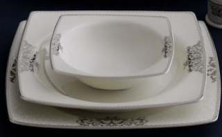 Güral Porselen Caroline 56861 85 Parça Yemek Takımı