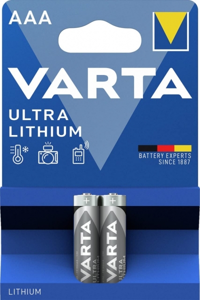 Varta Ultra Lithium AAA 2'li İnce Kalem Pil
