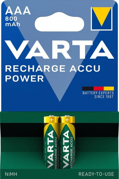 Varta Recharge Accu Power AAA 800 mAh 2'li İnce Kalem Pil