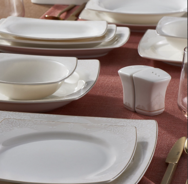 Güral Porselen Caroline 6172 62 Parça Yemek Takımı