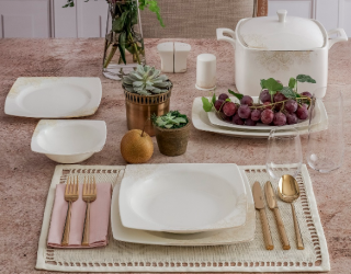 Güral Porselen Caroline 5487 61 Parça Yemek Takımı