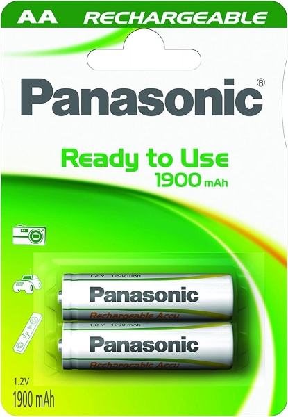 Panasonic Rechargeable Ready to Use AA 1900 mAh 2'li Kalem Pil