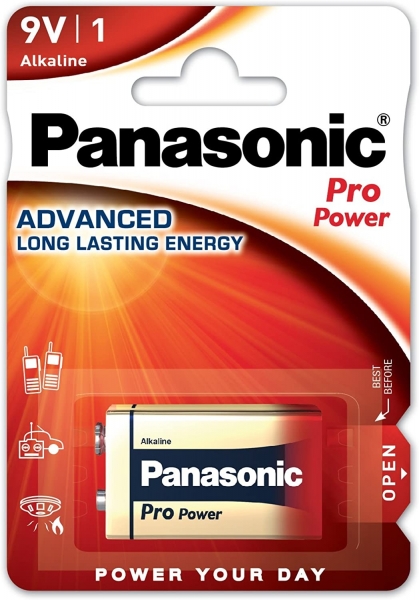 Panasonic Pro Power 9V Dikdörtgen Pil