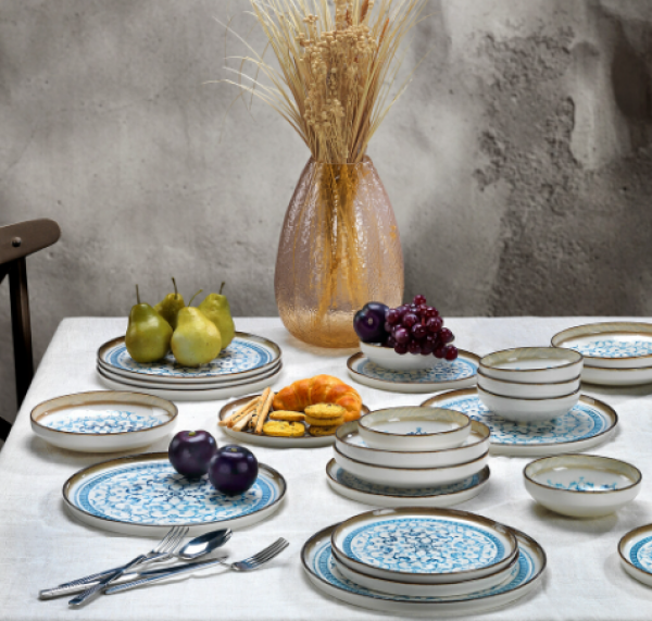 Schafer Vita MAV01 24 Parça Yemek Takımı (Mavi / Modern)