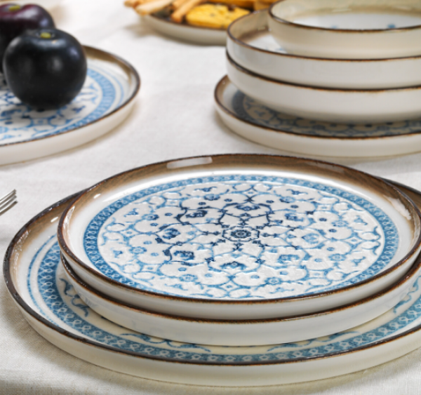 Schafer Vita MAV01 24 Parça Yemek Takımı (Mavi / Modern)