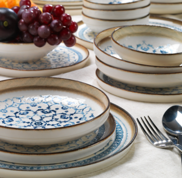 Schafer Vita MAV01 24 Parça Yemek Takımı (Mavi / Modern)