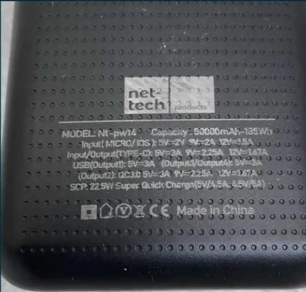 Nettech NT-PW14 50000 mAh Powerbank