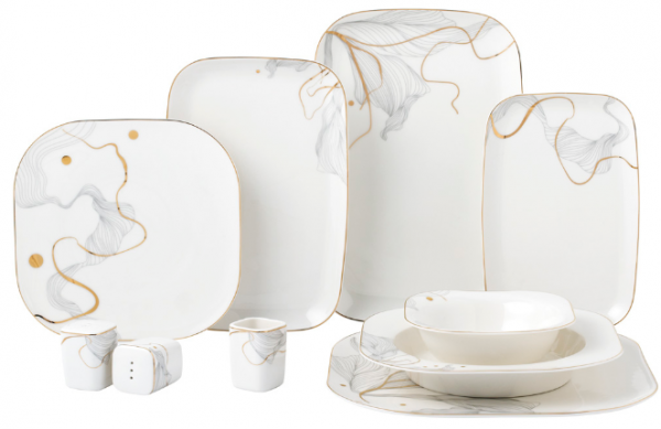 Korkmaz Eva Collection A8051 58 Parça Yemek Takımı
