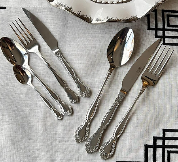 Rossev Elegant Silver 42 Parça Çatal Kaşık Bıçak Takımı